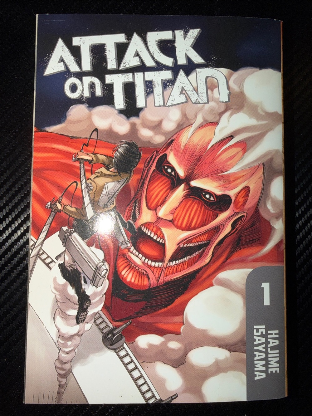 Attack on Titan Vol. 1 Manga - Red, Black, White Cover